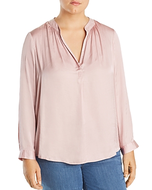 Nic+Zoe Plus Destination Shirred Top