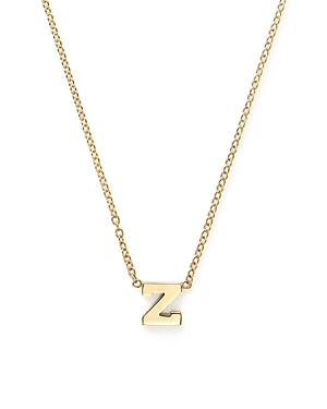 Zoe Chicco 14K Yellow Gold Initial Necklace, 16