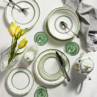 Villeroy Boch French Garden Green Line Piece Dinnerware Set