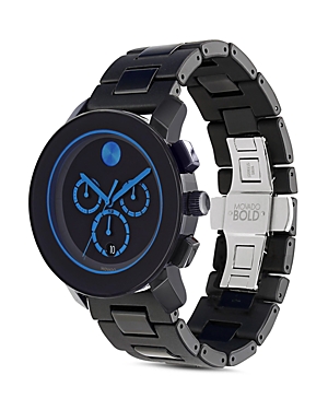 Movado Bold Large Chronograph Watch, 43.5mm