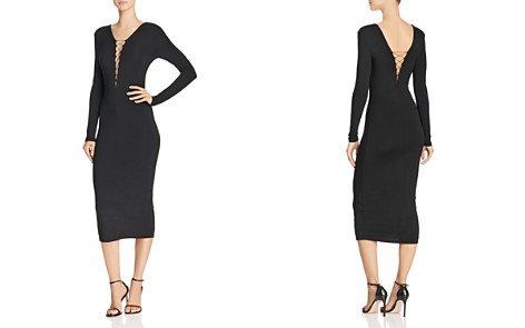 Long Sleeve Black Dress | Bloomingdale's