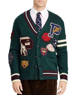 polo ralph lauren patchwork baseball jacket
