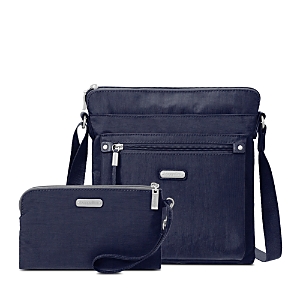 Baggallini New Classic Go Bag With Rfid Phone Wristlet In Navy