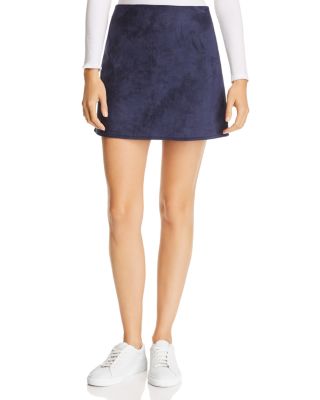 FRENCH CONNECTION - Suedette A-Line Mini Skirt