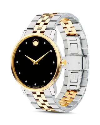 Museum Classic Two-Tone Diamond-Index Watch, 40mm