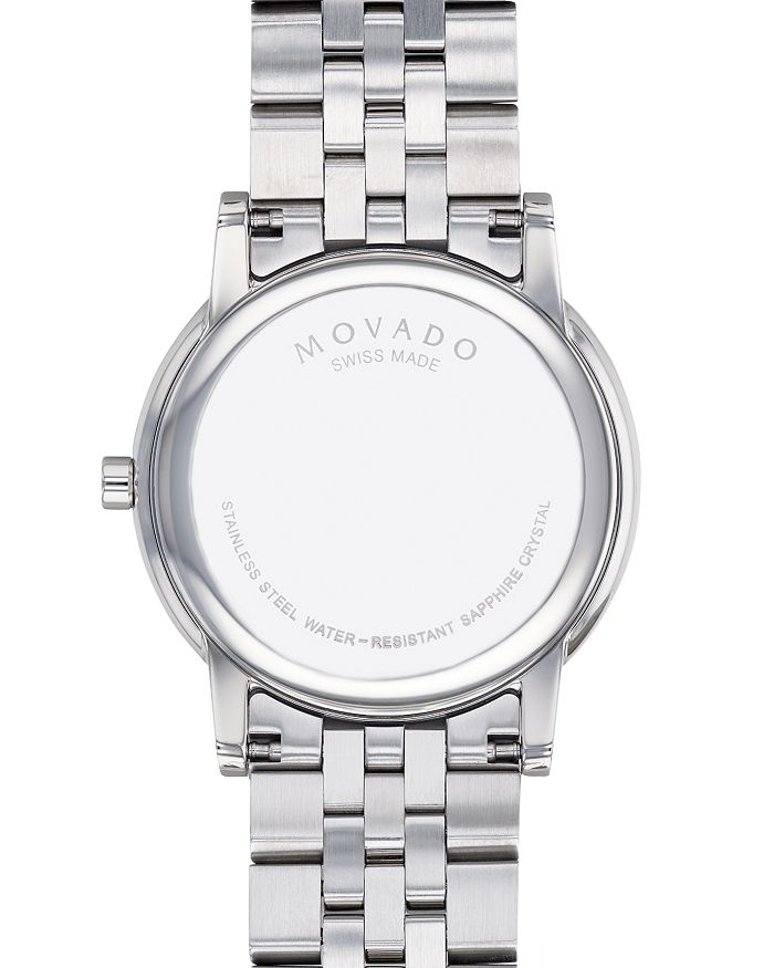 Shop Movado Museum Classic Stainless Steel Diamond-index Watch, 40mm In Black/silver