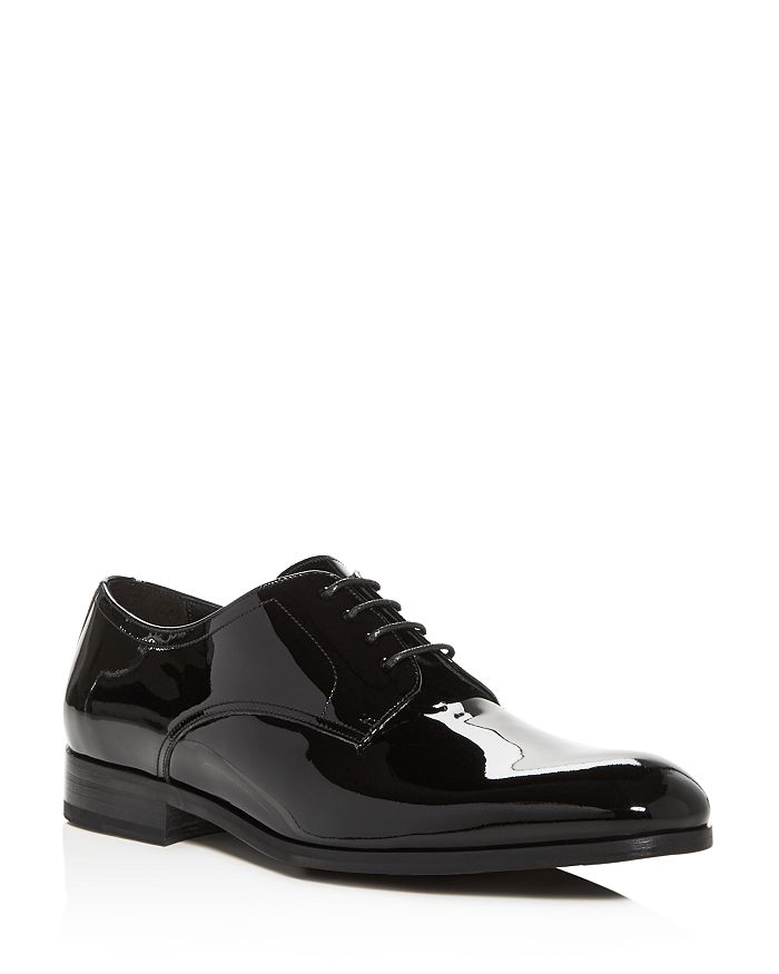 Shop To Boot New York Men's Aalborg Patent Leather Plain Toe Oxfords In Black