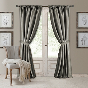 Elrene Home Fashions Versailles Blackout Window Panel, 52 X 95 In Gray
