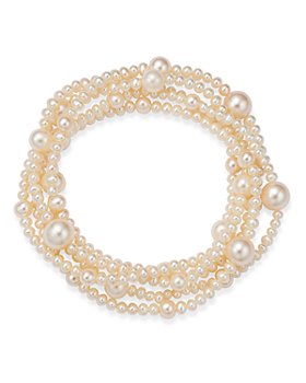 Bloomingdale's - Cultured Freshwater Pearl Five Strand Intertwined Bracelet - 100% Exclusive