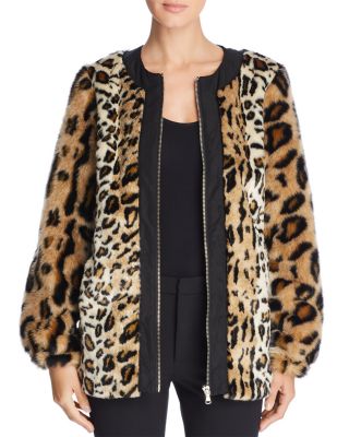 donna karan leopard coat