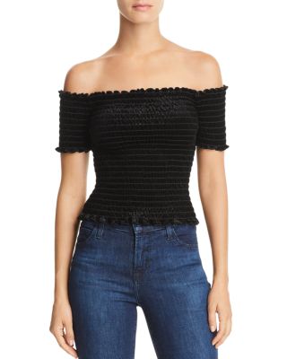 aqua off the shoulder top