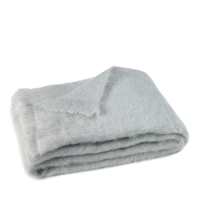 Lands Downunder Landsdown Under Mohair Throw In Silver