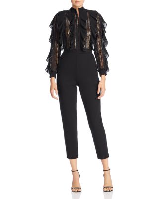 french connection lace jumpsuit