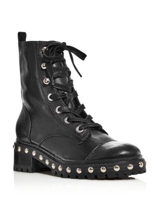 Andrea Studded Leather Boots 
