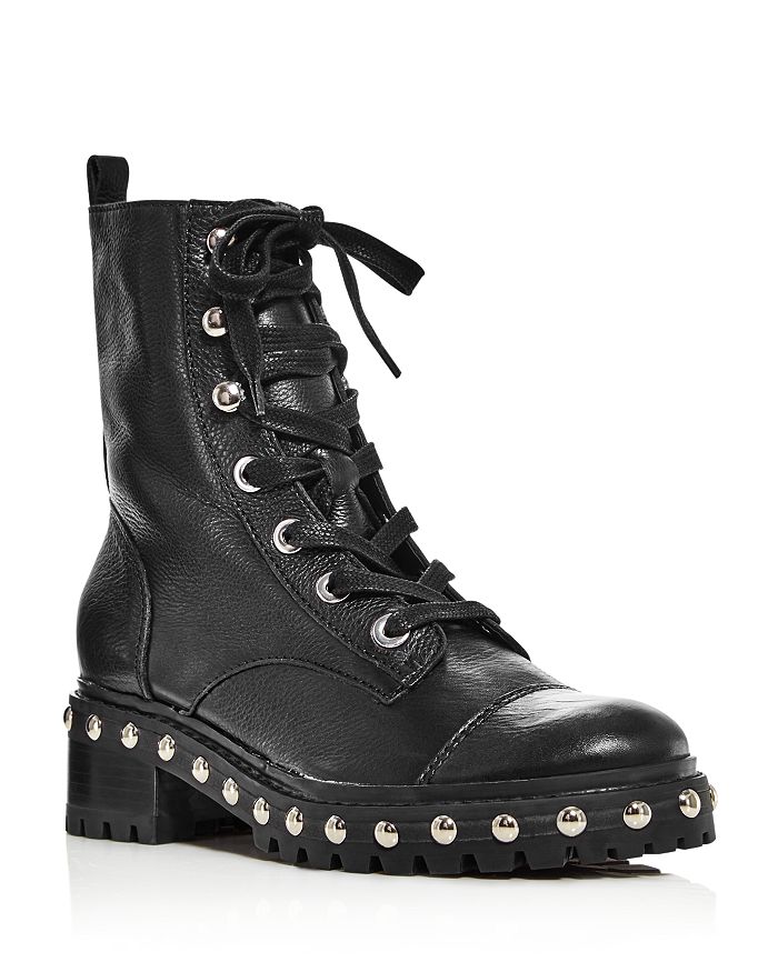 SCHUTZ Women's Andrea Studded Leather Boots | Bloomingdale's