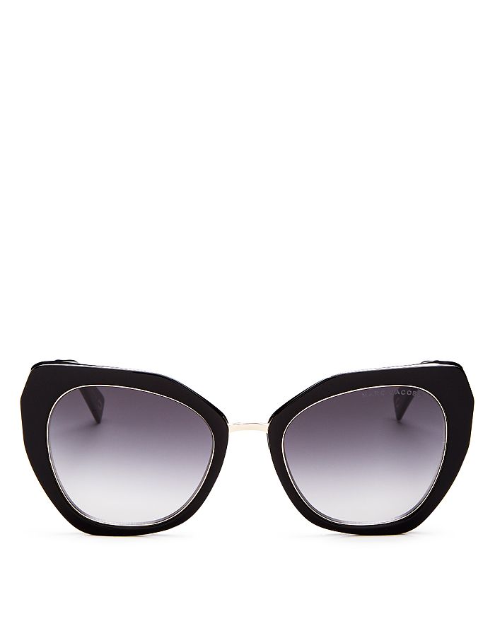 Marc Jacobs Women's Square Sunglasses, 53mm In Black/gray