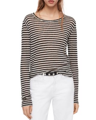 allsaints striped shirt