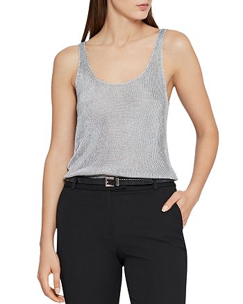 Reiss Lilian Metallic Knit Tank Bloomingdale S