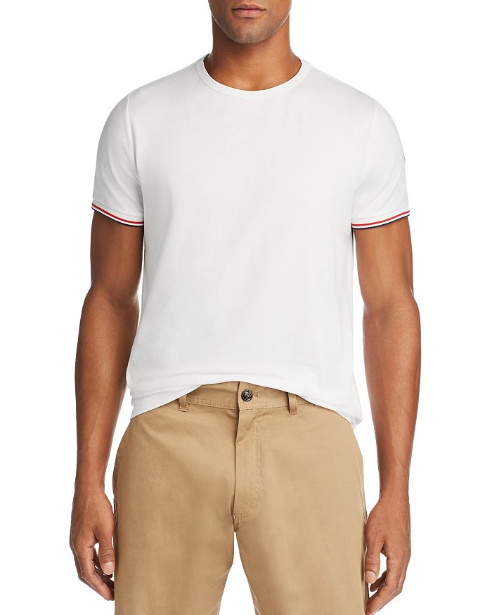 Moncler Maglia Tipped Tee In White