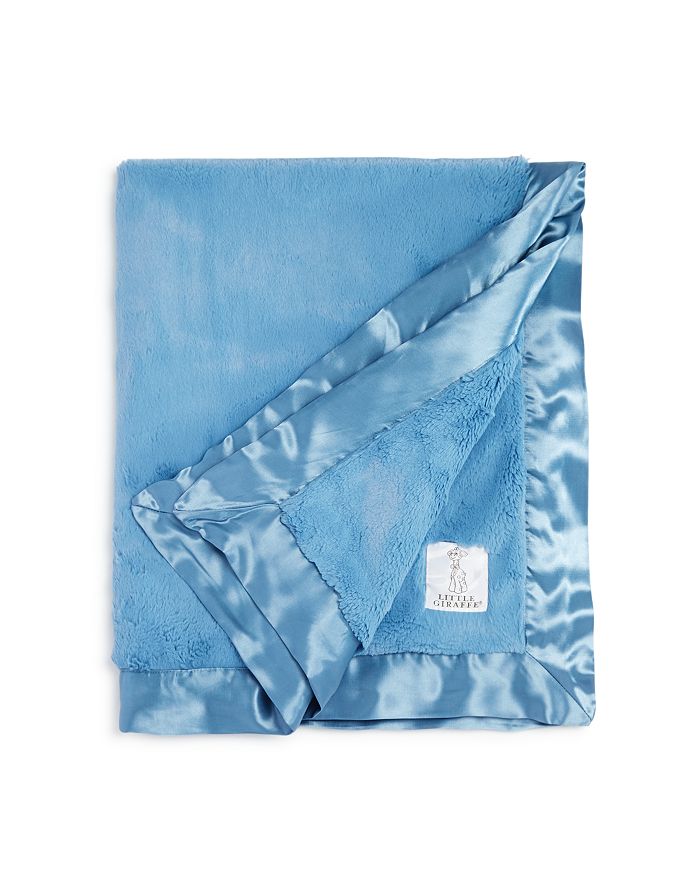 Little Giraffe Infant Unisex Luxe Blanket - Baby In Cornflower