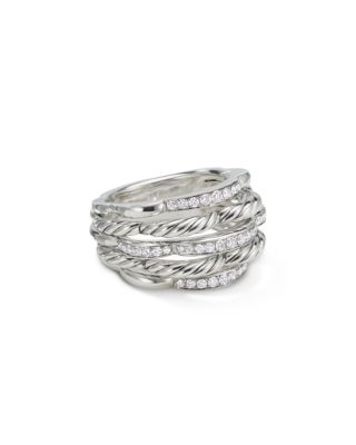 david yurman tides dome ring with diamonds