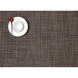 Chilewich Mini Basketweave Placemat, 14" X 19" In Dark Walnut
