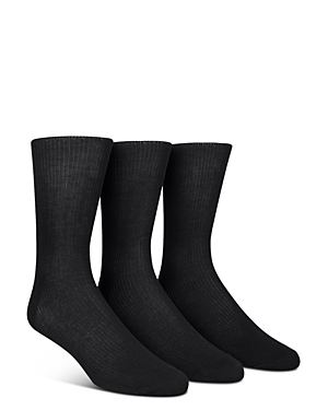 Calvin Klein Dress Socks, Pack Of 3 In Black