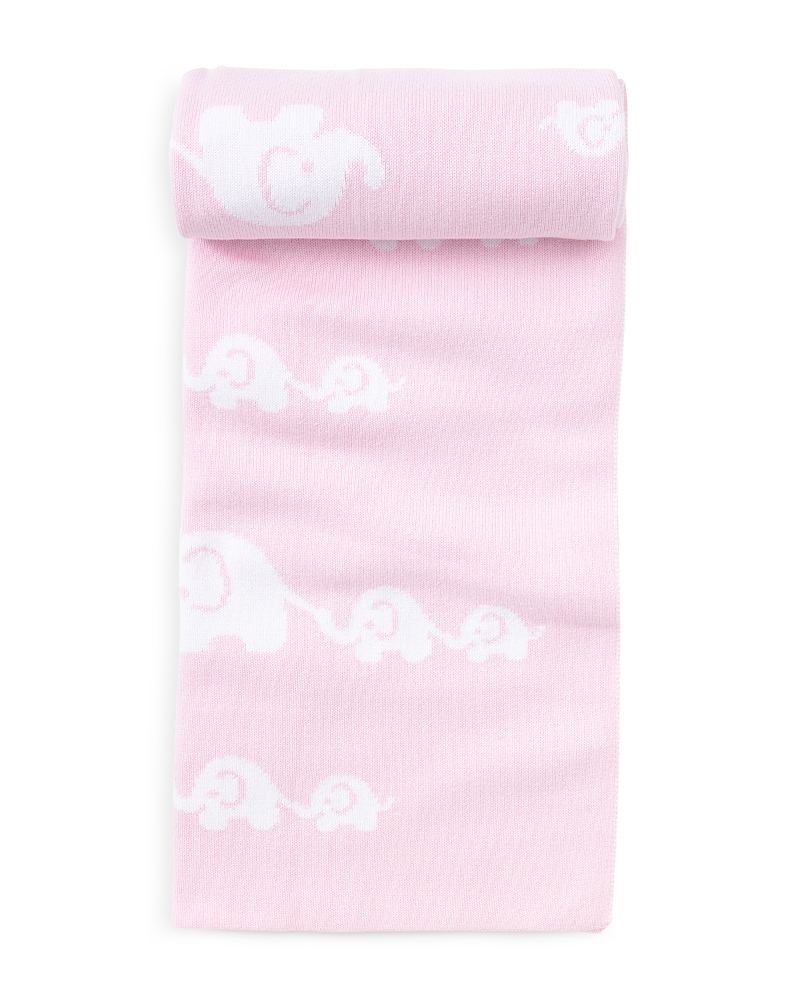 Kissy Kissy Unisex Elephant Print Blanket - Baby In Pink