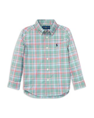 plaid cotton poplin shirt ralph lauren