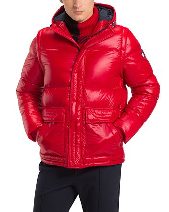 Archeological Remains Push down Tommy Hilfiger Shiny Convertible Down Jacket | Bloomingdale's