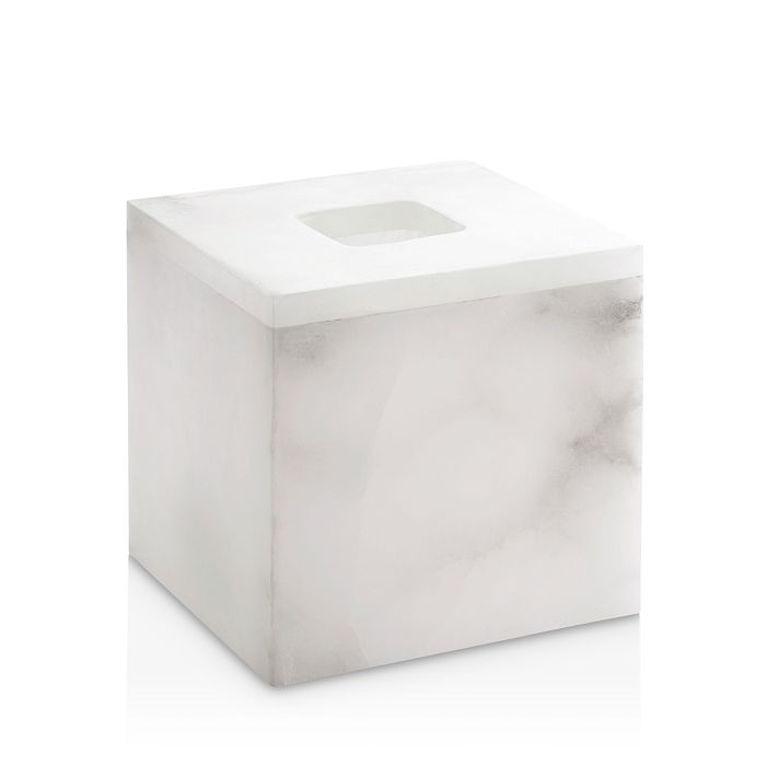 Shop Kassatex Alabaster Tissue Box Cover In White