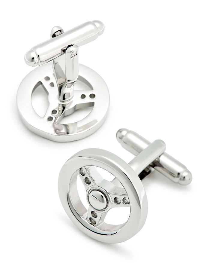 Shop Link Up Steering Wheel Cufflinks In Silver