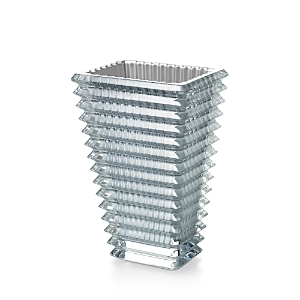 Baccarat Eye Small Rectangular Vase In Silver