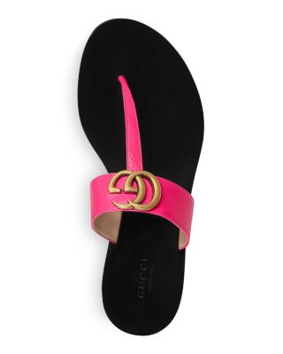 gucci neon pink sandals