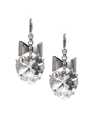 TORY BURCH BOW & HEART DROP EARRINGS,51817