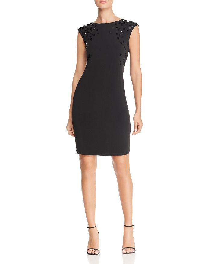 Calvin Klein Embellished Cap Sleeve Dress | Bloomingdale's