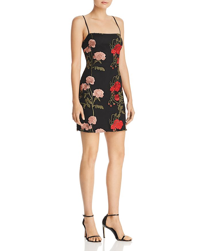 Donna Mizani Renee Embroidered Mini Dress | Bloomingdale's