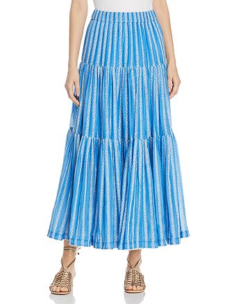 Tory Burch Embroidered Organza Maxi Skirt | Bloomingdale's