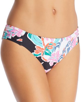 Trina Turk Algeri Hipster Bikini Bottom Nero/Bianco - Nuovo Con Etichette TT7CE93