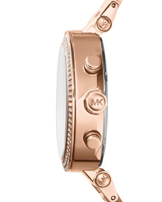 Blush Acetate and Rose Gold Tone Parker Glitz Watch, 39mm