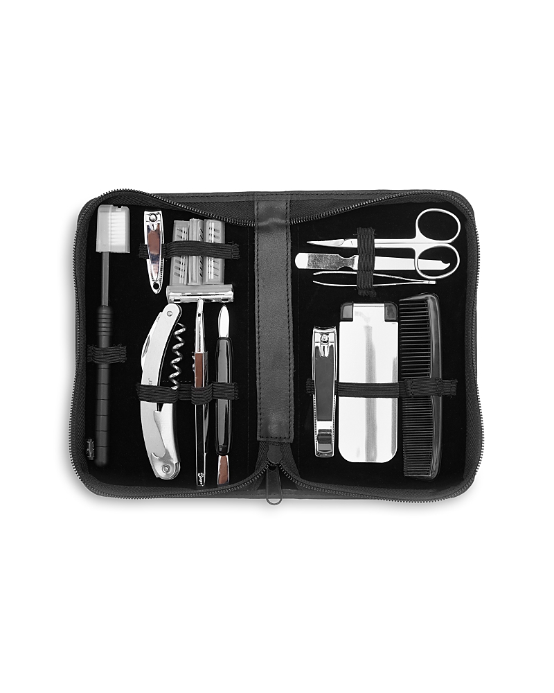 Photos - Cosmetic Bag Royce New York Leather Travel & Grooming Toiletry Kit 507-BLACK-5