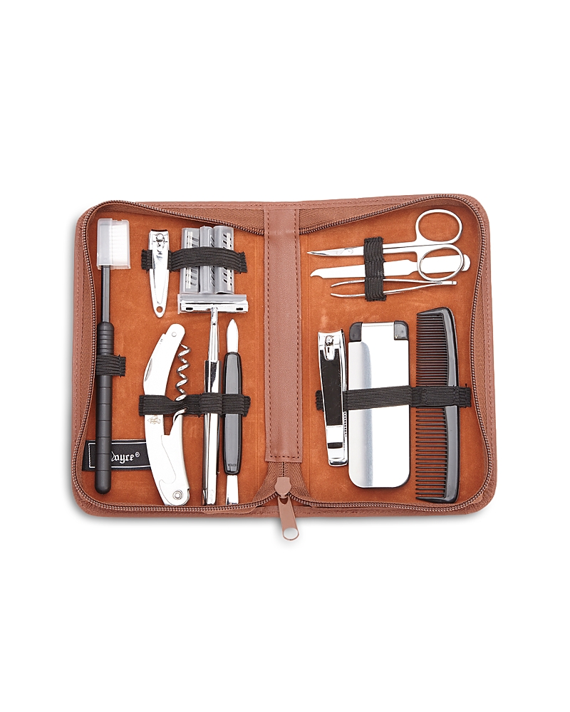 Photos - Cosmetic Bag Royce New York Leather Travel & Grooming Toiletry Kit 507-TAN-5