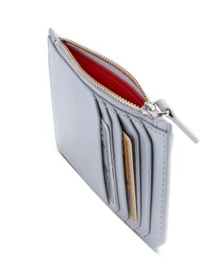 Leather Zipper Credit Card Case