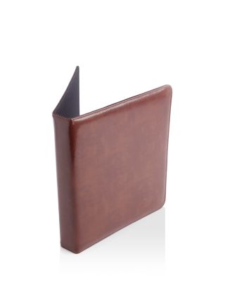 Executive Leather 1" Ring Binder & Document Organizer