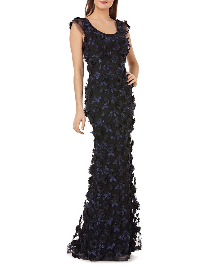 Robe De Soirée Carmen Marc Valvo En Soie Ivoire Sans Bretelles à étages Et Plumes - Taille 8, Occasion Excellent état