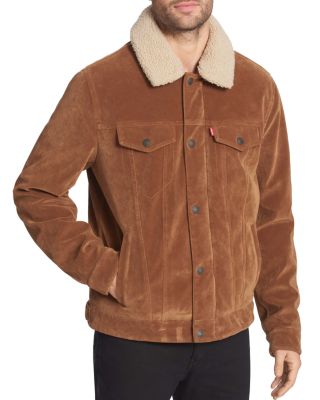 levi's suede trucker jacket