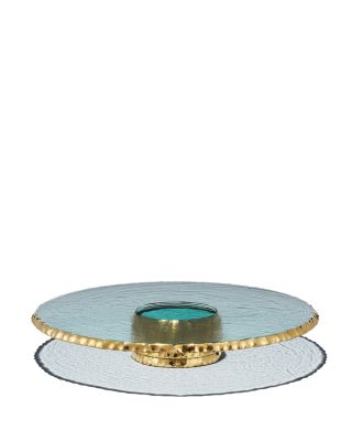 Edgey Platinum Pedestal Cake Plate