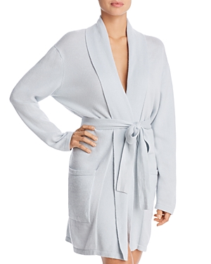 Arlotta Cashmere Blend Short Robe - 100% Exclusive In Blue Dawn