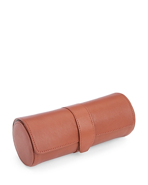 Royce New York Leather Travel Watch Roll In Tan