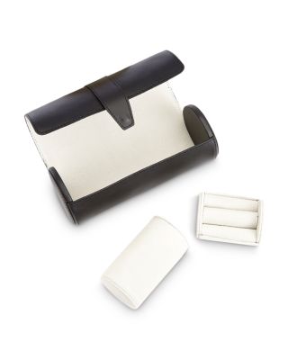 Leather Watch Roll & Cufflink Storage Case 